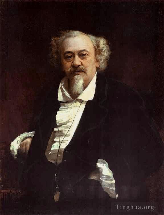 Ivan Kramskoi Oil Painting - Portrait of the Actor Vasily Samoilov