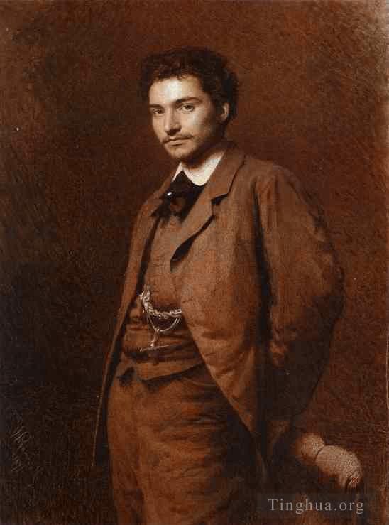 Ivan Kramskoi Oil Painting - Portrait of the Artist Feodor Vasilyev