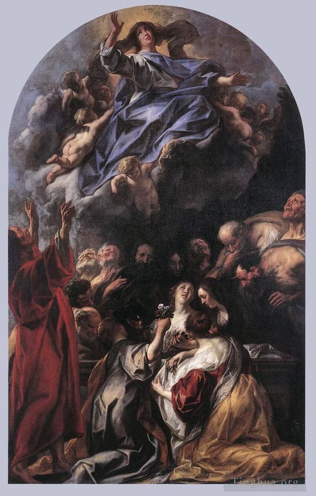 Jacob Jordaens Oil Painting - Assumption of the Virgin