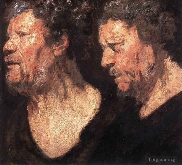 Jacob Jordaens Oil Painting - Studies of the Head of Abraham Grapheus