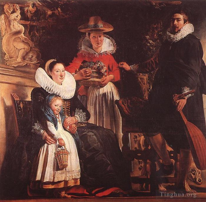 Jacob Jordaens Oil Painting - The Family of the Artist