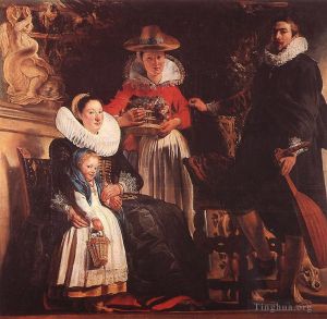Artist Jacob Jordaens's Work - The Family of the Artist