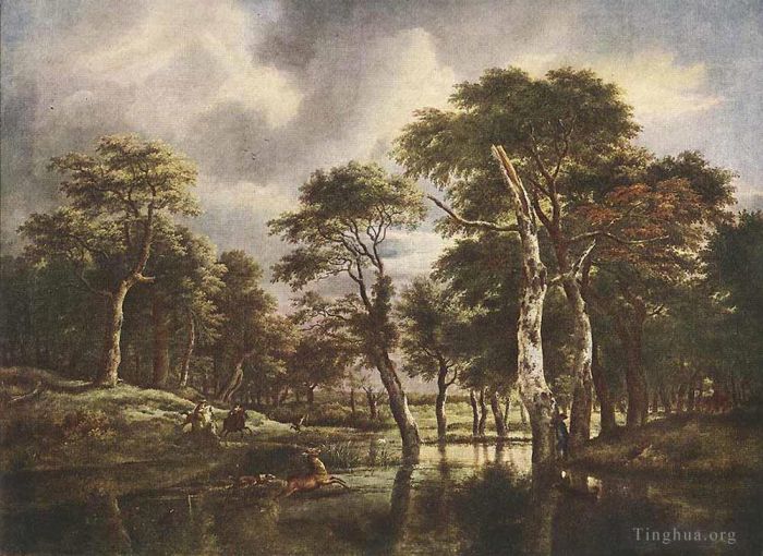 Jacob van Ruisdael Oil Painting - The Hunt