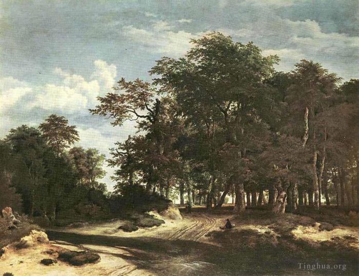 Jacob van Ruisdael Oil Painting - The Large Forest