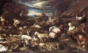 Artist Jacopo Bassano's Work - Noahs Sacrifice