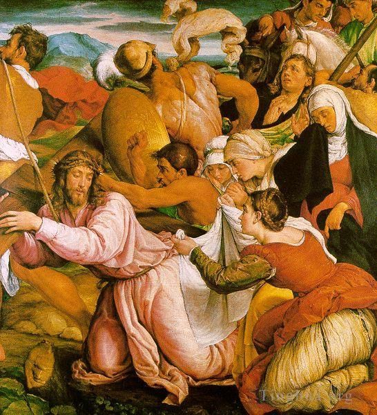 Jacopo Bassano Oil Painting - The Way To Calvary