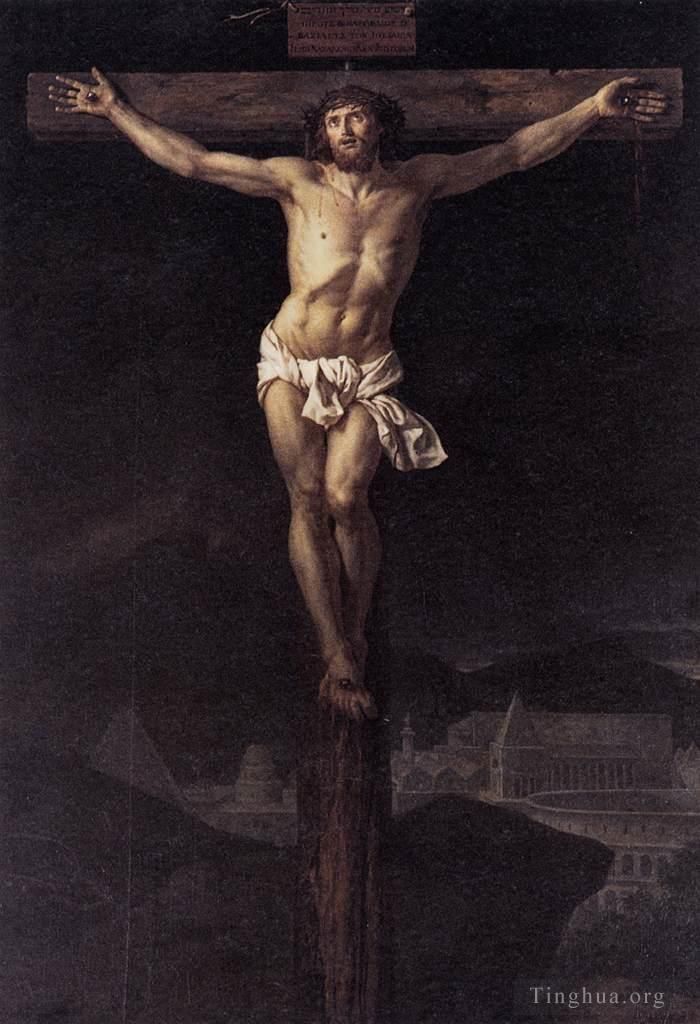 Jacques-Louis David Oil Painting - Christ on the Cross