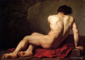 Artist Jacques-Louis David's Work - Male Nude known as Patroclus