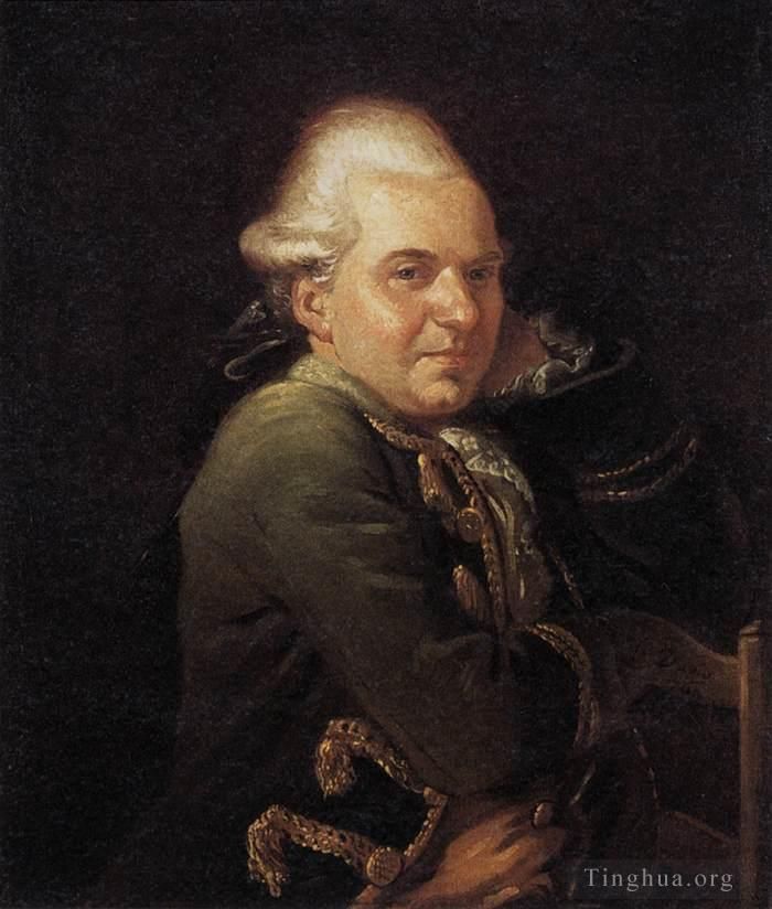 Jacques-Louis David Oil Painting - Portrait of Francois Buron