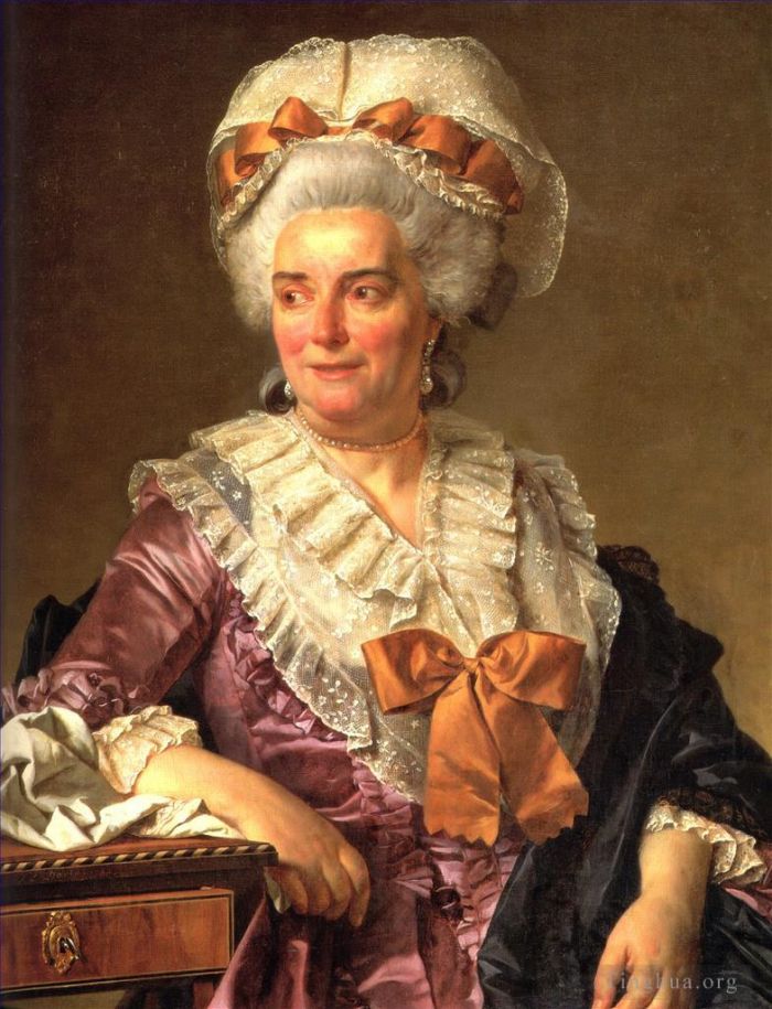 Jacques-Louis David Oil Painting - Portrait of Genevieve Jacqueline Pecoul