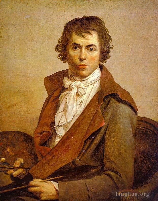 Jacques-Louis David Oil Painting - Self portrait cgf