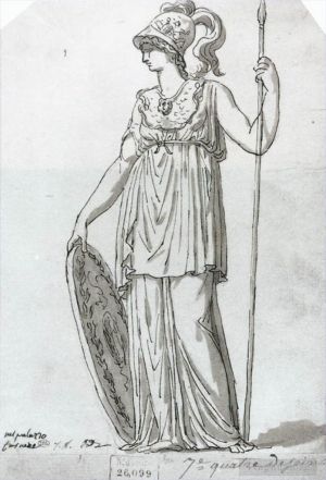 Artist Jacques-Louis David's Work - Minerva