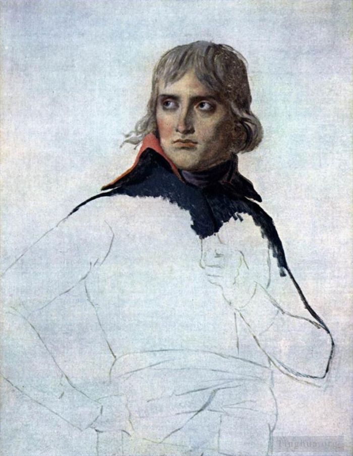 Jacques-Louis David Various Paintings - Portrait of General Bonaparte