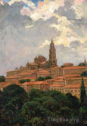 Artist James Carroll Beckwith's Work - Cathedral at le Puy
