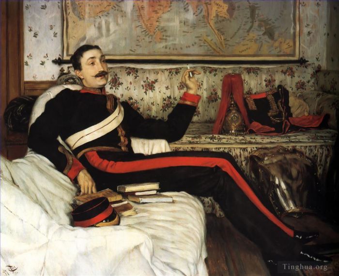 James Tissot Oil Painting - Colonel Frederick Gustavus Barnaby