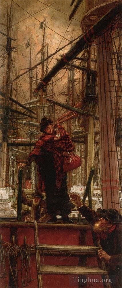 James Tissot Oil Painting - Emigrants