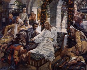 Artist James Tissot's Work - Mary Magdalenes Box of Very Precious Ointment