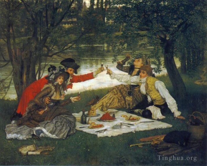 James Tissot Oil Painting - Partie Carree