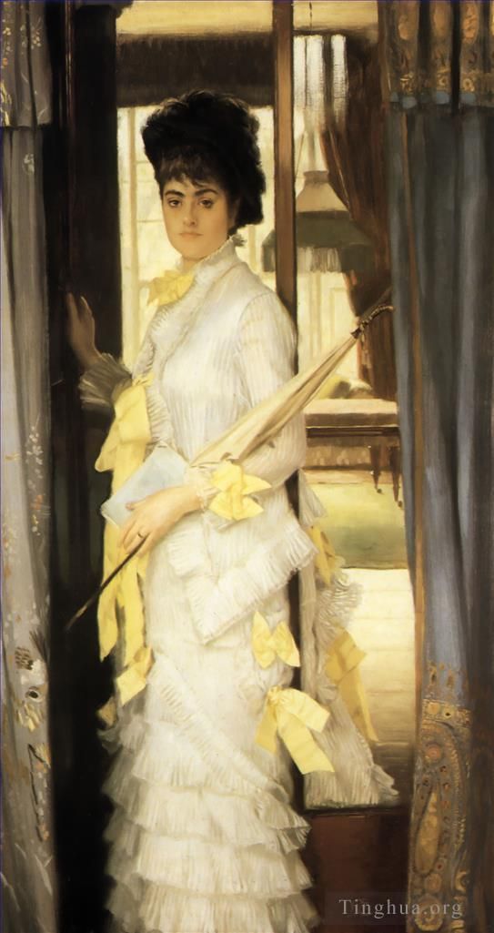 James Tissot Oil Painting - Portrait of Miss Lloyd