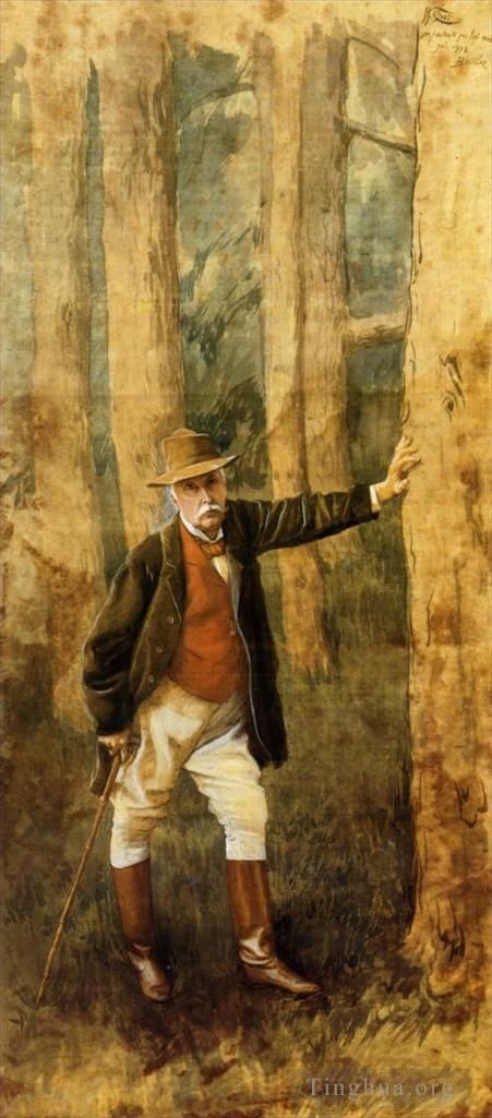 James Tissot Oil Painting - Self Portrait