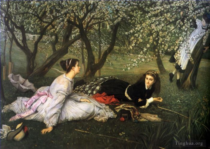 James Tissot Oil Painting - Spring