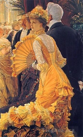 James Tissot Oil Painting - Evening (The Ball)