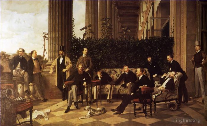 James Tissot Oil Painting - The Circle of the rue Royale