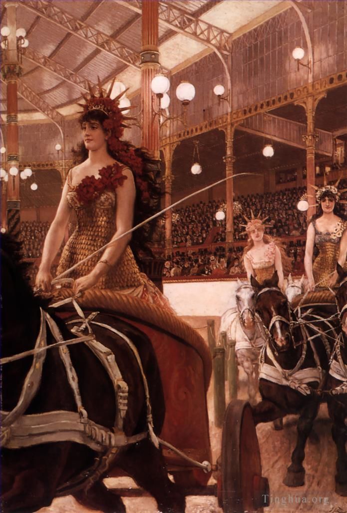 James Tissot Oil Painting - The Ladies of the Cars