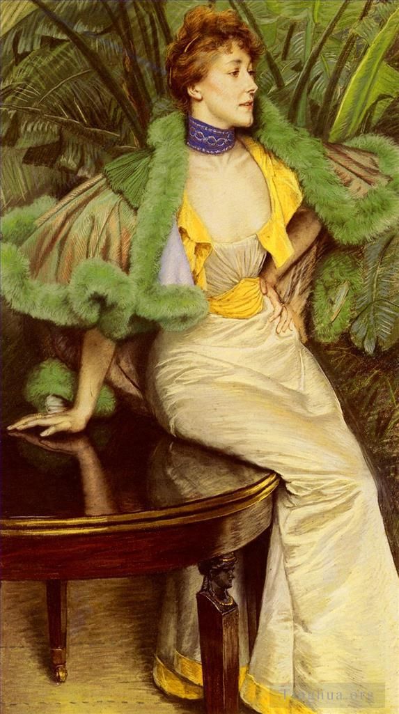 James Tissot Oil Painting - The Princesse De Broglie