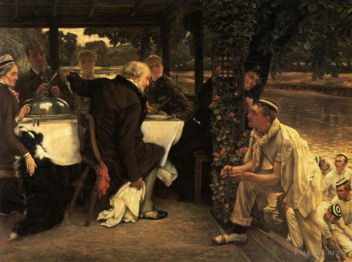 James Tissot Oil Painting - The Prodigal Son The Fatted Calf