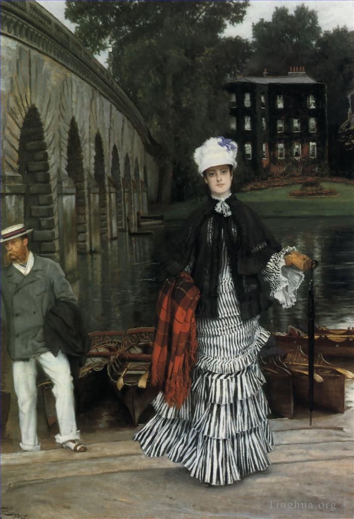 James Tissot Oil Painting - The Return from the Boating Trip