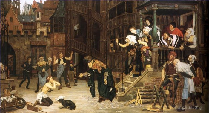 James Tissot Oil Painting - The Return of the Prodigal Son