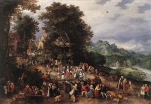 Artist Jan Brueghel the Elder's Work - A Flemish Fair