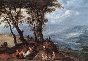 Artist Jan Brueghel the Elder's Work - Going To The market