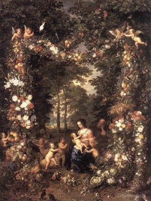 Artist Jan Brueghel the Elder's Work - The Holy Family