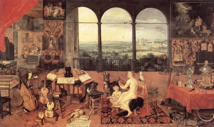 Jan Brueghel the Elder Oil Painting - The Sense of Hearing