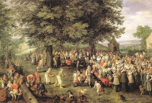 Artist Jan Brueghel the Elder's Work - Wedding Banquet