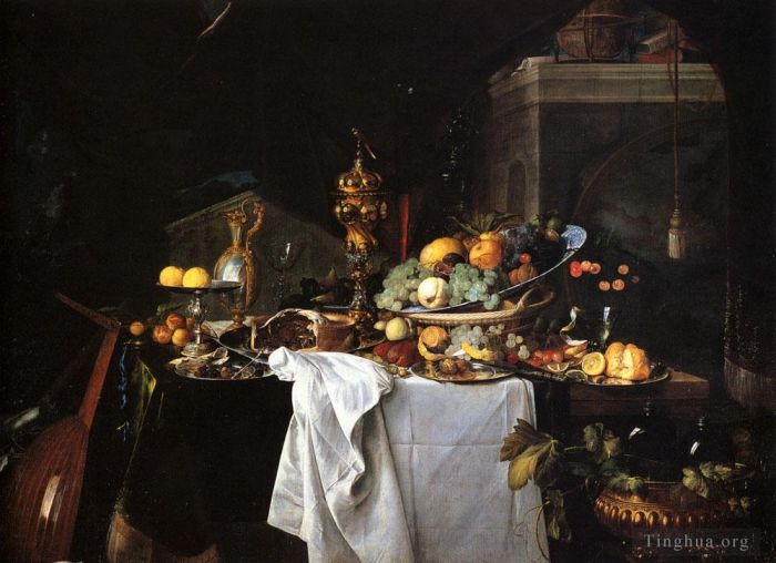 Jan Davidsz de Heem Oil Painting - A Table of Desserts