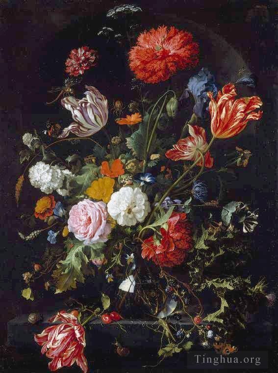 Jan Davidsz de Heem Oil Painting - Flowers