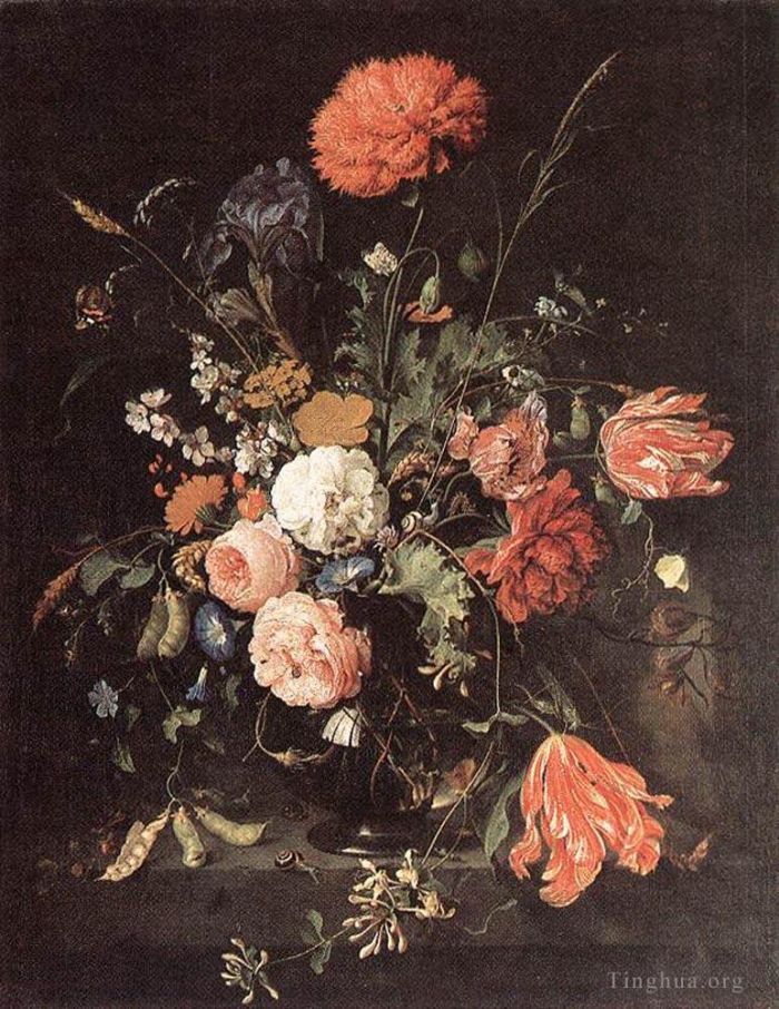 Jan Davidsz de Heem Oil Painting - Vase Of Flowers 1