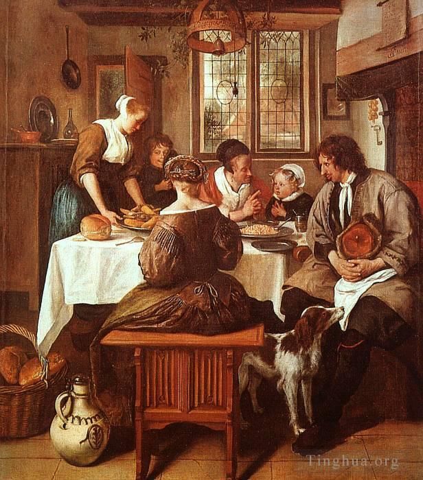 Jan Havickszoon Steen Oil Painting - Grace