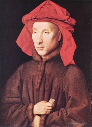 Artist Jan van Eyck's Work - Portrait of Giovanni Arnolfini