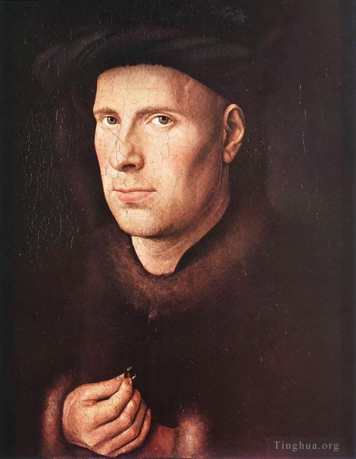 Jan van Eyck Oil Painting - Portrait of Jan de Leeuw