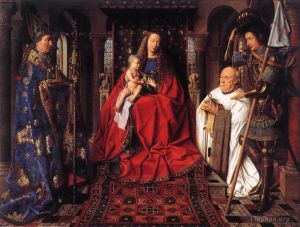 Artist Jan van Eyck's Work - The Madonna with Canon van der Paele