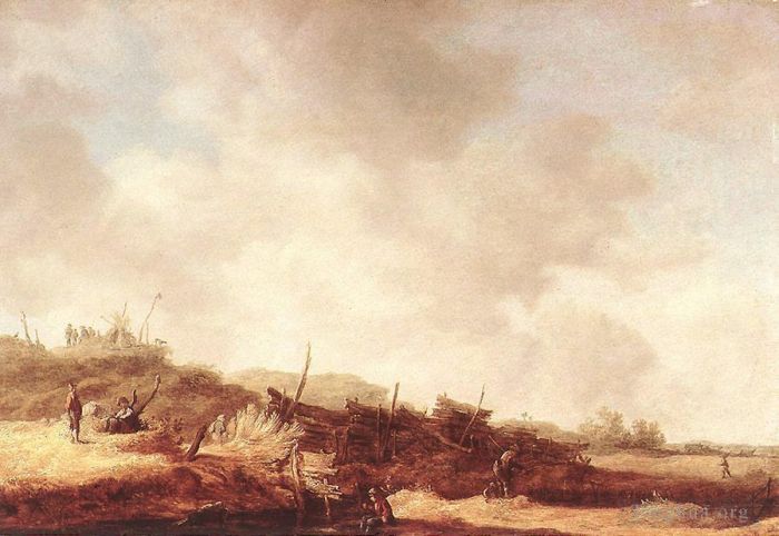 Jan Josephszoon van Goyen Oil Painting - Dunes 2