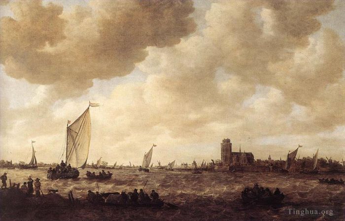Jan Josephszoon van Goyen Oil Painting - View of Dordrecht