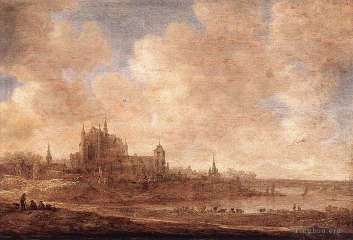 Jan Josephszoon van Goyen Oil Painting - View of Leiden