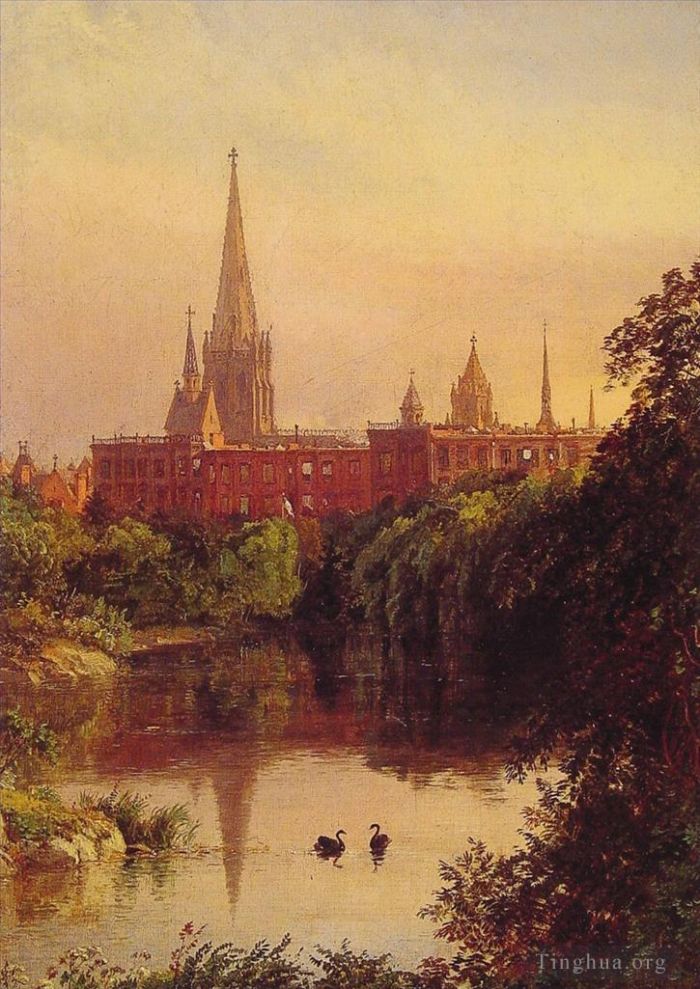 Jasper Francis Cropsey Oil Painting - A View in Central Park