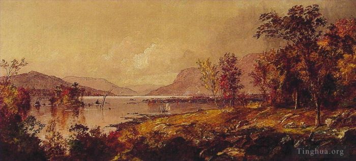 Jasper Francis Cropsey Oil Painting - Greenwood Lake in September
