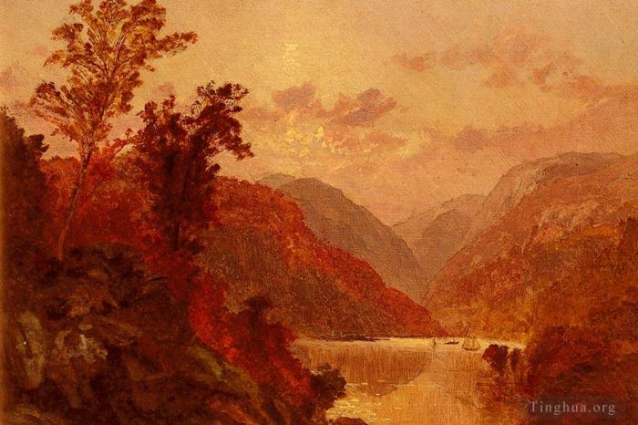 Jasper Francis Cropsey Oil Painting - In The Highlands Of The Hudson